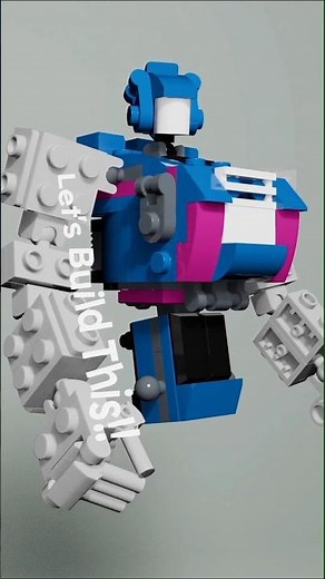 Lego Mech Torso Build ~ Type 02B 🛡️🔵 #legomech #legomoc #3danimation