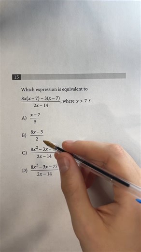 SAT Masterclass™ | Get a 1500+ SAT on Instagram: "Expression question on the SAT. DM me “SAT” to get ready for your SAT. #sat #studytips #highschool #college #testprep"