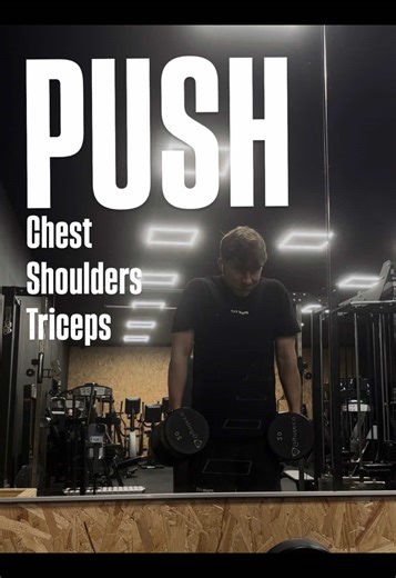 Full Push Day 🐻 Save for your next workout - Seated Chest Press - Incline DB Press - Incline Chest Fly - Seated Shoulder Press - Kelso Shrugs - Skull Crushers - Tricep Kickback @PWR FIT Code | JAMESDFITNESS #gym #workout #fitness #fyp