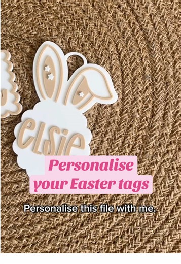 Personalize Your File for Easter Tags