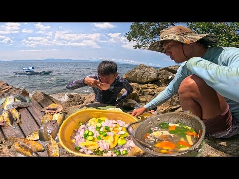 Net fishing catch and cook, sa tabing dagat