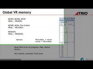 TRIO Motion Tutorial Chapter03 (Variables)