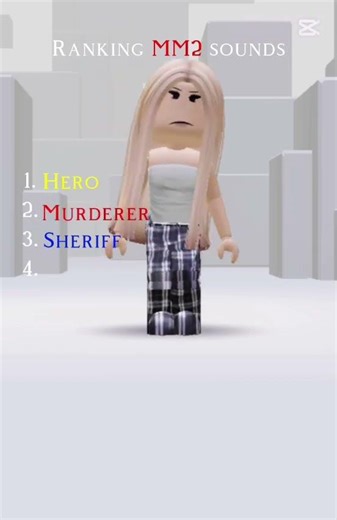 Ranking MM2 Sounds 🎀 (my opinion)