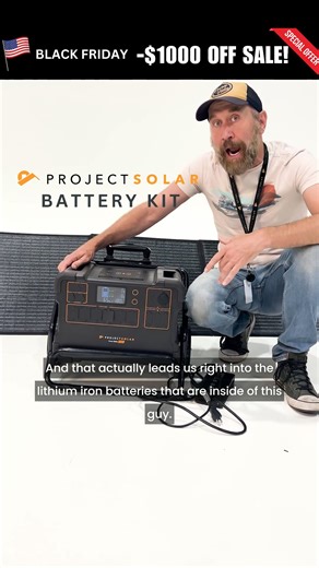 Living off the GRID has just become so much easier! Now be ready for any emergency with the Power Bank 2000! Keep your gadgets charged in the wild or at home. 🌟 Power any need, anytime, anywhere. 🛒 Get yours: https://shopprojectsolar.com/solar-battery-kit 🔋Lithium Iron Phosphate ☀️ Solar Charging 🏠 Off-Grid Power 🔋🔋 Expand up to 8,064Wh | PowerBank by Project Solar