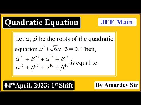 Let α, β be the roots of the quadratic equation x^2+root6x+3=0...