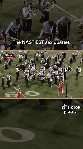 McNeil 2024 “Resonate” (🎥: @FloMarching ) #txhsbands #marchingband #mcneil #saxophone #quartet #sax #stankface #drumline