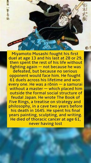 The Samurai Who Served No Master for 50 Years — and Was Never Defeated in 61 Duels
