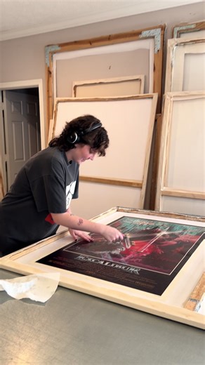 Restoring Movie Posters with Linen Backing