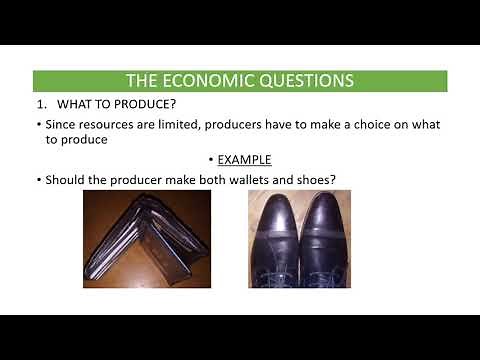 THE THREE ECONOMIC QUESTIONS
