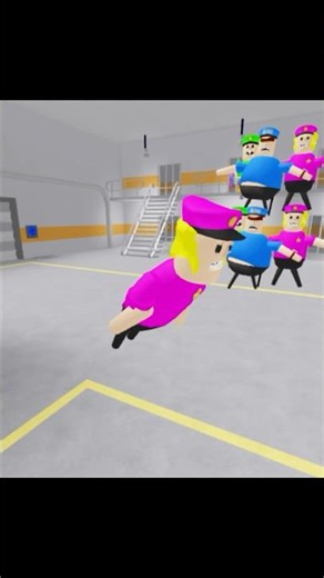 police girl prison run #roblox #policetycoon #obby roblox #gaming #gameplay
