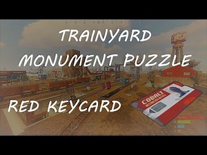 Trainyard Puzzle - Red Keycard - Rust