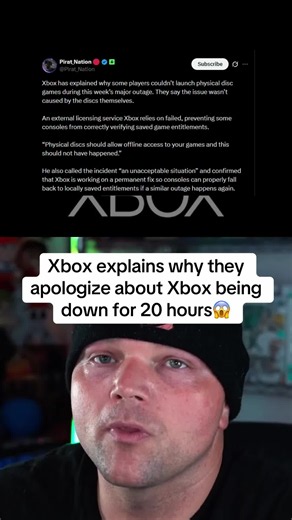 Xbox explains why they apologize about Xbox being down for 20 hours😱 #xbox #xboxlive #xboxgamepass