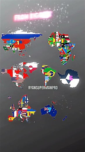 7 continents (part:08) ❤️#countries #geography #mapedit #nostalgia