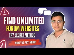 Want Unlimited Forum Websites for Backlinks? Try This Secret Method!