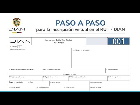 Paso a paso para la inscripción virtual en el RUT - DIAN