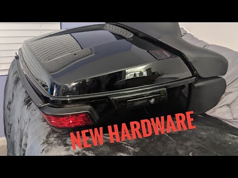 How To Install Black Tour Pack Hardware Latches and Hinges Harley Road Glide | Tutorial