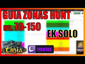 TIBIA TOP 5 RESPAWN EK SOLO LOW LEVEL 70-150