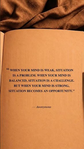 A Strong Mind Sees Opportunity, Not Obstacles 🚀 #motivation #mindset#quotes#inspiration