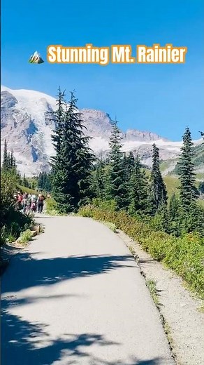 Mt. Rainier in 4K 🌄 | Paradise & Sunrise Viewpoints ✨ Stunning Mountain Short