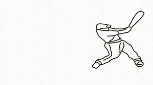 Download animation of men playing baseball for free