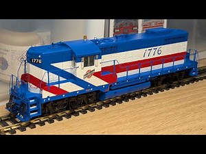 Sound and light function test - Athearn Genesis GP18 C&NW 1776 with custom ESU Loksound #hoscale