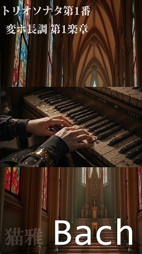 バッハ：トリオソナタ第1番 変ホ長調 第1楽章 BWV525 #shorts #bach