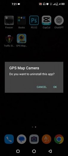 gps map camera app uninstall 🥺