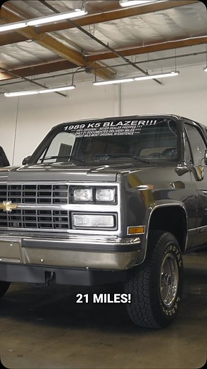 Mecum Auctions on Instagram: "This 1989 Chevrolet Blazer from the Tagalong Collection has only 21 original miles 勞 … Still wrapped in its original dealer plastic with the window sticker intact, this Blazer is a rare piece of Chevrolet history heading to Mecum Glendale, selling at No Reserve! How high will the bid go? 樂 … #MecumGlendale #Chevy #Blazer #Mecum #MecumAuctions #WhereTheCarsAre"
