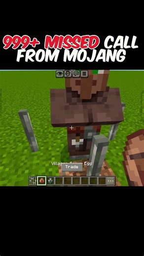 999+ MISSED CALL FROM MOJANG #minecraft #shorts #viralshorts