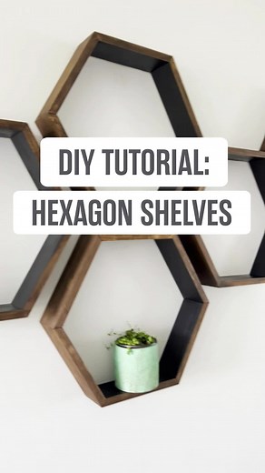DIY Hexagon Shelves Project Tutorial