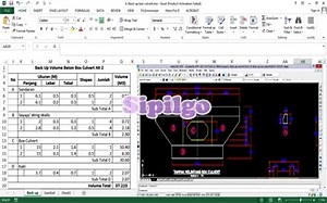 Back Up Volume Beton Box Culvert Excel| Sipilgo