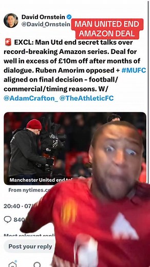 MANCHESTER UNITED END AMAZON DEAL FOLLOW @danielutd1 FOR MORE #amazon #manchesterunited #manutd | Daniel Ogoun