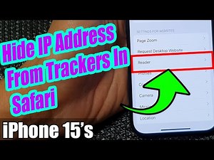 iPhone 15/15 Pro Max: How to Turn On/Off Hide IP Address From Trackers In Safari