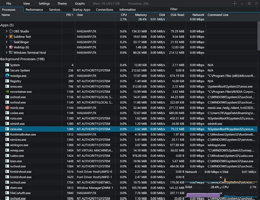 Just found out an active File Pilot community member @thomasklemenc made a task manager inspired by it!Handmade from scratch, C++, win32, D3D custom renderer, 1.55 MB.More of this in my feed, less AI slopware.