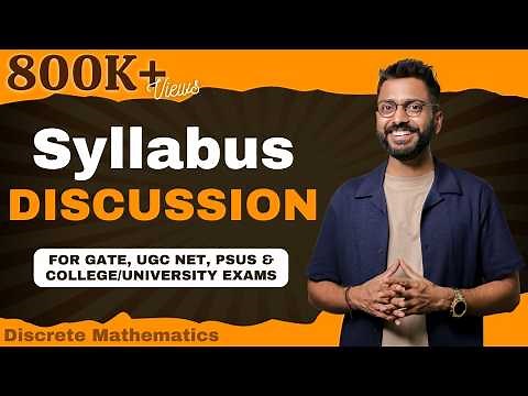 L-0: Discrete Mathematics Syllabus for GATE, UGC NET, PSUs & COLLEGE/UNIVERSITY Exams