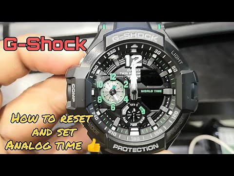 🇮🇳 How to Reset and Set G-Shock Analog Time Manually (Reset G Shock Time) | Step by Step