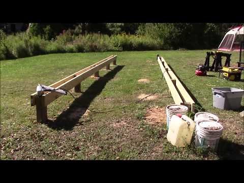 Post & beam foundation @ the off grid homestead part 1