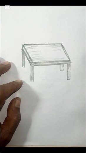 How to draw a simple table #drawing #viral #art