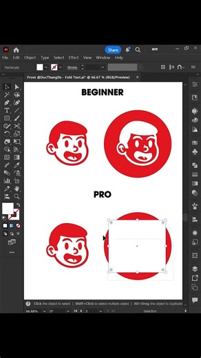 Biggner VS Pro tips for illustrator users #art #illustrator #illustration #photoshop #graphicdesign