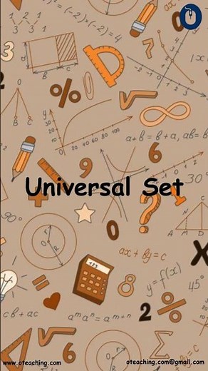 🎓 What is a Universal Set? | Math in a Minute