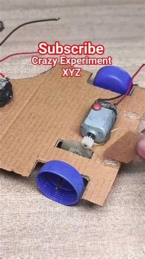 how to make simple RC car at home with the help of a motor and gear system #rccar #rc #moter #rccar