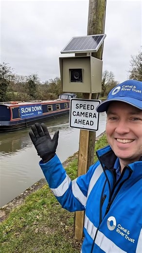 New speed cameras being installed along the canal #canal #narrowboat #boat #british #canalboat