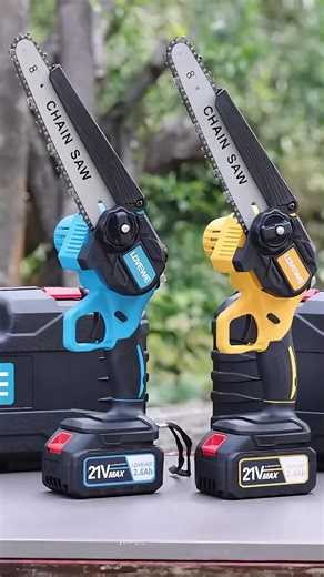 easy to use this handheld chainsaw with one hand.#chainsaw women can also use safely and quickly.