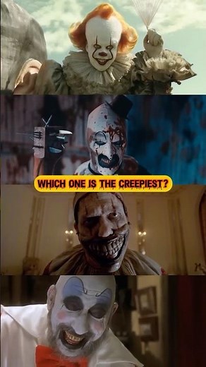 Scariest Clowns 🤡 #horror #thriller #horrormovie