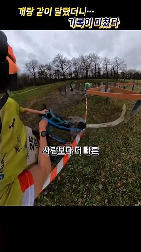 개랑 뛰는 경기? 진짜 속도 보자...