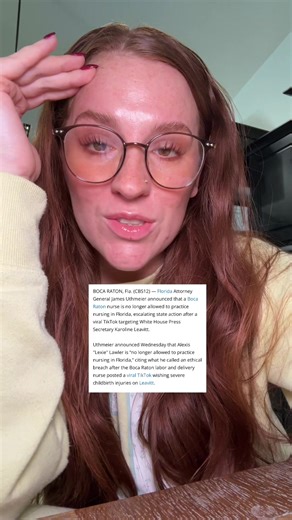 Florida nurse Lexie Lawler officially lost her nursing license. #karolineleavitt #bocaraton #conservativesoftiktok #trumpderangementsyndrome quote taken from KATV news 📰
