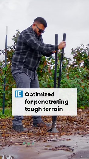 This post-hole digger has reinforced riveted blades and overmolded grips which provide an efficient and comfortable digging experience for the landscapers. #engineering | Interesting Engineering