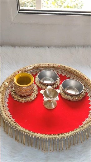 Simple & Elegant Pooja Thali Decoration | Festival Special DIY #2025