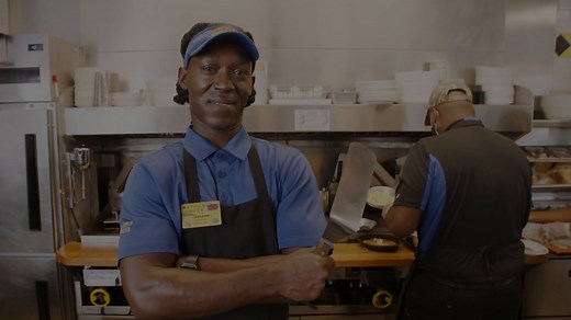 40K views · 810 reactions | There is no ceiling when you come work at Waffle House! Apply today: https://www.wafflehouse.com/careers/ | Waffle House | Facebook