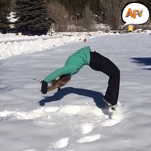 How to stay entertained in cold weather. 🤣🤣🤣 | America's Funniest Home Videos